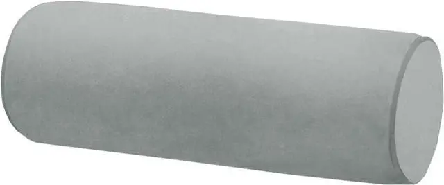 Main image of Neck Roll Pillowcases Velvet Cylindrical Pillow Covers 16"x6" with Hidden Zipper for House Home Decor Neck Roll Pillow Cervical Neck Roll Memory Pillow Cylinder Round Cushion (Gray, 16x6)