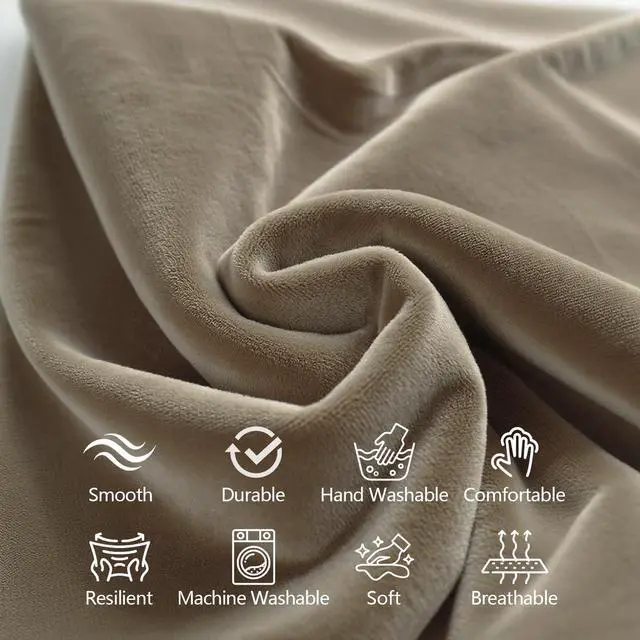 Alt view image 6 of 7 - Travel Neck Pillow Cover, U Shaped Neck Pillow Case, Coffee