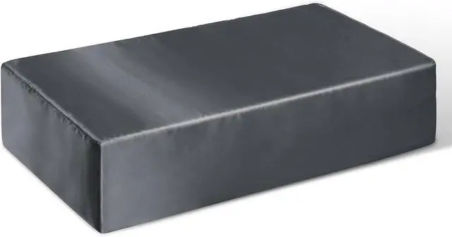 Main image of P Pothuiny Grey Pillowcase for Cube Pillow, 24"x12"x5.5" (1 Pack)
