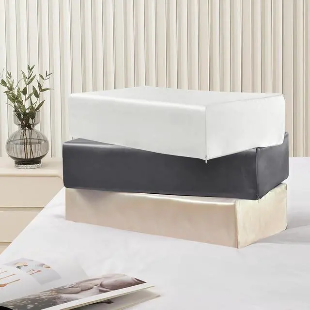 Alt view image 7 of 7 - P Pothuiny Grey Pillowcase for Cube Pillow, 24"x12"x5.5" (1 Pack)