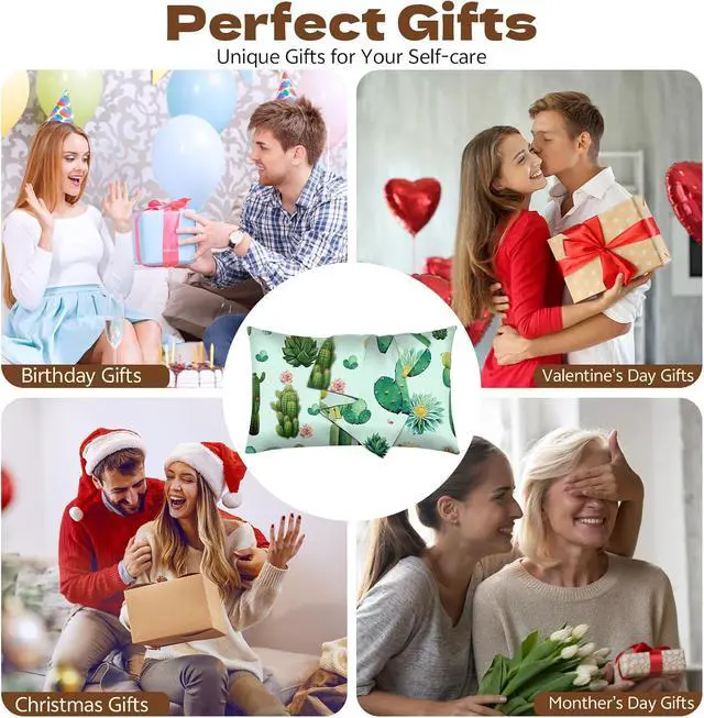 Alt view image 7 of 7 - 1Pack Microfiber Pillow Case,Floral Print Pattern Pillow Cover with Hidden Zipper,Soft Breathable,Standard Size 20"X 26" Pillow case (16-Cactus)