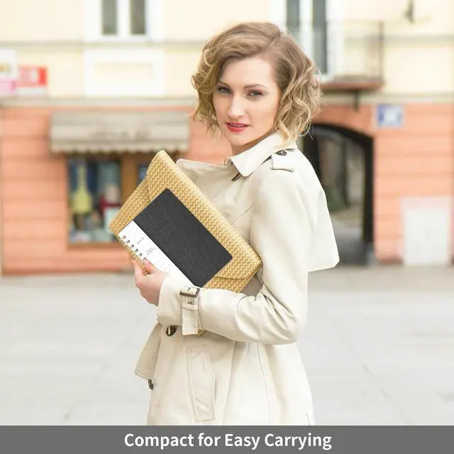 Alt view image 7 of 7 - Spiral Notebook-6.10" x 8.19" College Ruled Journal with Inner Pockets and 160 Pages,PU Leather Cover Business Journal, Twin-Wire Binding Notebook Perfect for Office & Home School Supplies