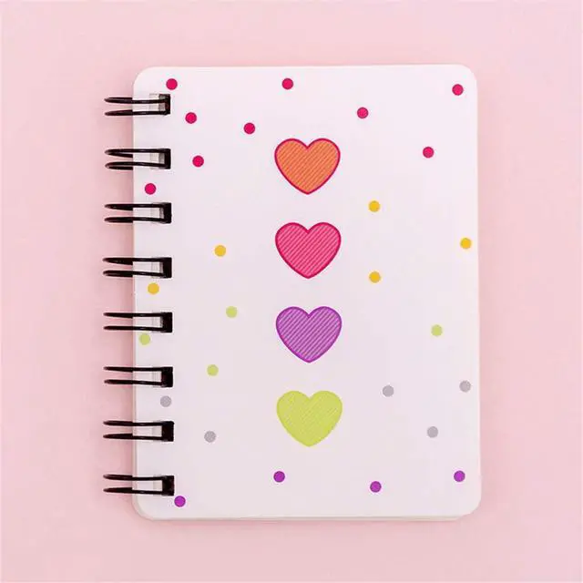 Alt view image 7 of 7 - Yansanido Small Spiral Notebook, 4 Pcs 3.14 Inch x 4.13 Inch 4 Style Design Thick Hardcover Blank Pages 80 Sheets -160 Pages Journals for Study and Notes(Spiral 3.14 x4.13 Inch 4set, 3.14 x4.13 Inch)