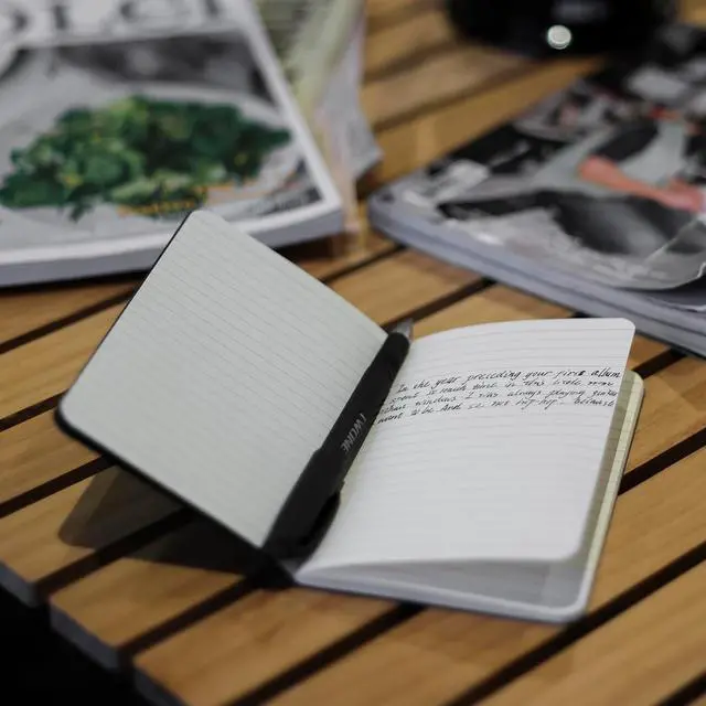Alt view image 3 of 7 - TWONE 6 Pack Mini Pocket Notebooks, 3.5x5.5, Lined, Black Cardstock