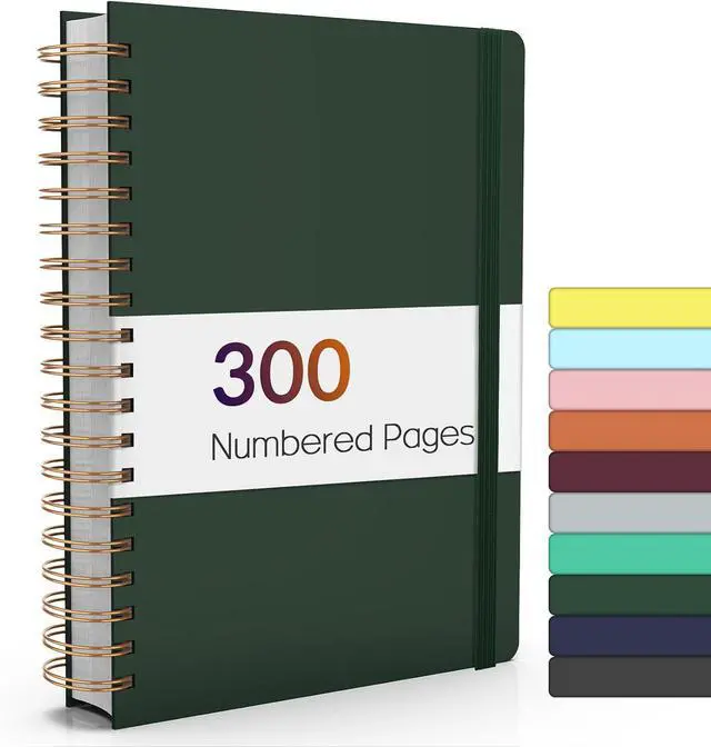 Main image of Forvencer Lined Spiral Journal Notebook with 300 Numbered Pages, B5