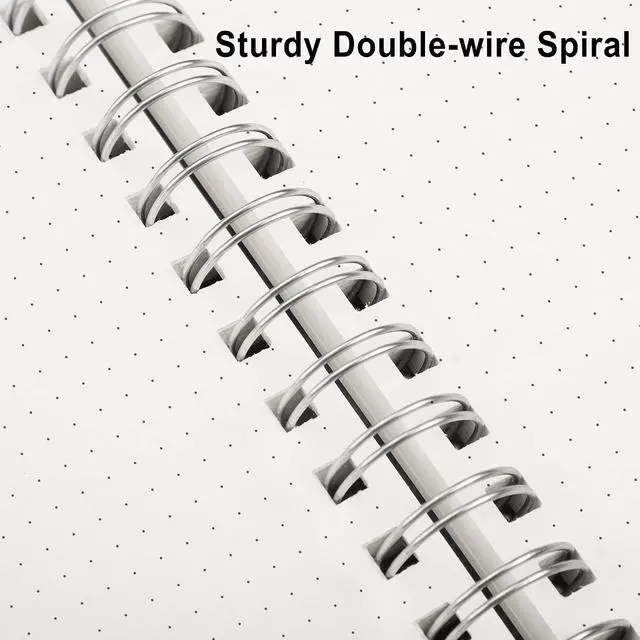 Alt view image 4 of 7 - RETTACY Dotted Journal Notebook, 300 Pages, A5 Medium Size (5.7'' × 8.2'')