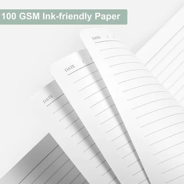 Alt view image 7 of 7 - CAGIE Journal Notebook for Women Men Leather Journaling Notebooks Diary A5