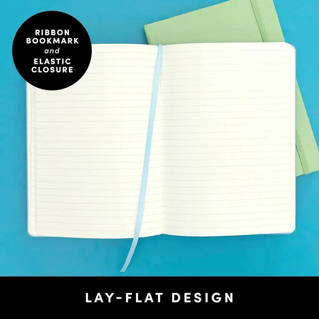 Alt view image 3 of 7 - PAPERAGE Lined Journal Notebook, Hardcover Journal for Women & Men, 160 Pages, (5.6 in x 8 in), College Ruled Journaling Notebook for Work, School Supplies & Note Taking, (Black)