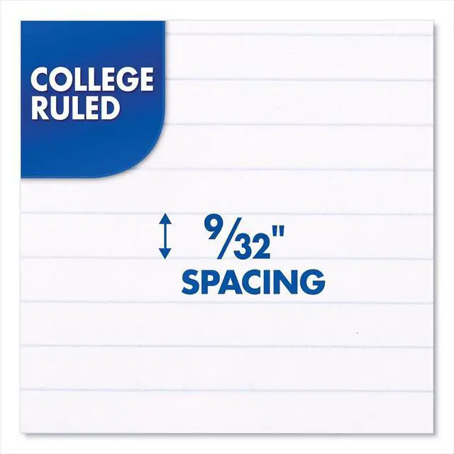 Alt view image 3 of 6 - Mead Spiral Notebook, 1 Subject, College Ruled Paper, 7-1/2" x 10-1/2", 70 Sheets per Notebook, Colors Will Vary, 6 Pack (73065)