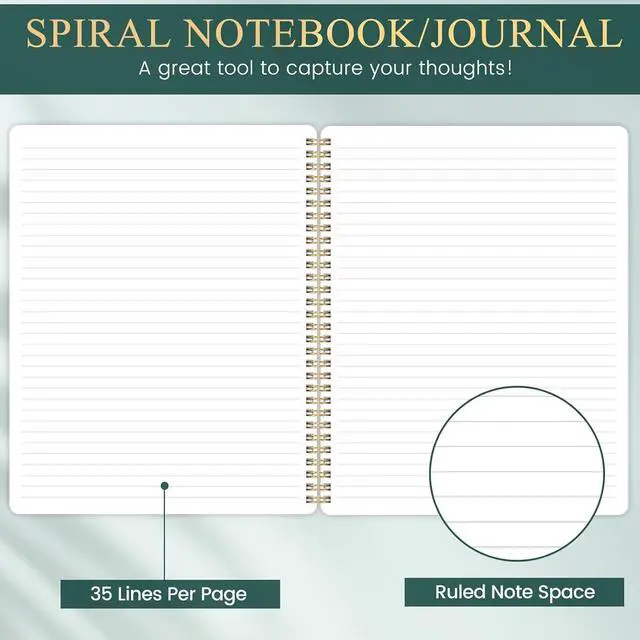 Alt view image 4 of 7 - Spiral Notebook/Journal - Notebook, 8.5" x 11", Notebooks Journal for Work