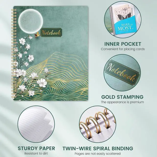 Alt view image 3 of 7 - Spiral Notebook/Journal - Notebook, 8.5" x 11", Notebooks Journal for Work