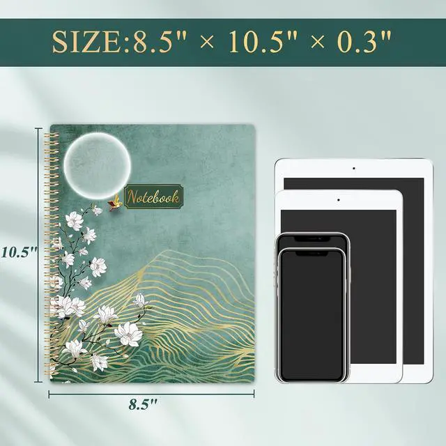 Alt view image 6 of 7 - Spiral Notebook/Journal - Notebook, 8.5" x 11", Notebooks Journal for Work