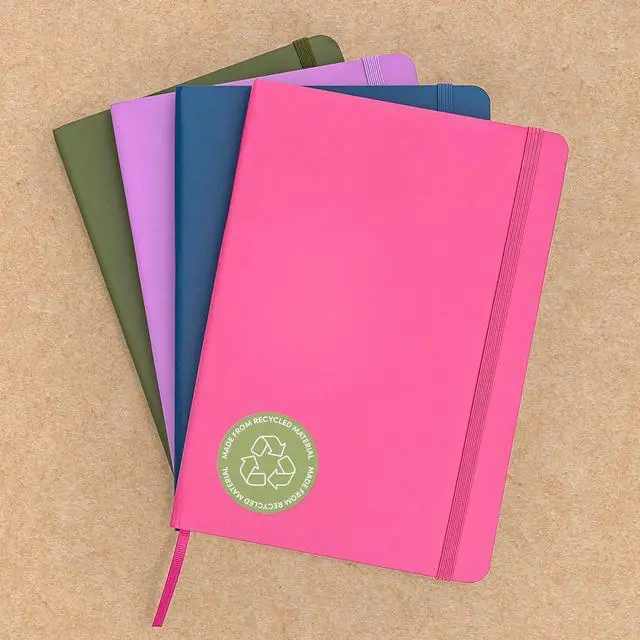 Alt view image 7 of 7 - PAPERAGE Recycled Blank Journal Notebook, (Olive), 160 Pages, Medium 5.6 in x 8 in - 100 GSM Thick Paper Hardcover Journaling Notebook for Work, School, Note Taking or Sketching
