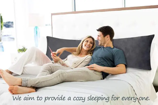 Alt view image 7 of 7 - Body Pillow Cover with Zipper Soft Luxury Velvet Body Pillowcase 21" x 54 Long Bed Pillow Cover Protector Cushion Case Grey