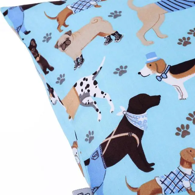 Alt view image 5 of 6 - Cloele Kids Toddler Pillowcase,Baby Pillow Cover,Blue Dog,13x18in,
