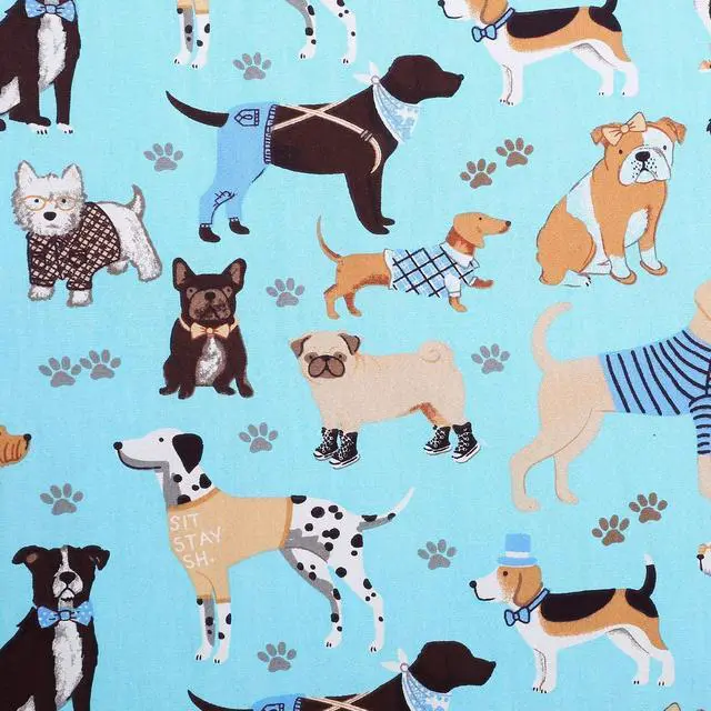 Alt view image 6 of 6 - Cloele Kids Toddler Pillowcase,Baby Pillow Cover,Blue Dog,13x18in,