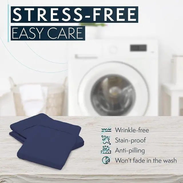 Alt view image 5 of 7 - Pillow Cases Standard Size/King Size Set of 2- Microfiber, Extra Soft Pillowcases - Easy Care & Machine Washable (Standard)