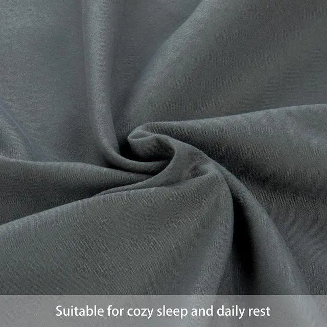 Alt view image 3 of 7 - FLXXIE 2 Pack Microfiber Toddler Pillowcases, 14x20 Inches Fits Baby Pillow Sized 12x16, 13x18 or 14x20, Soft and Cozy Small Travel Pillow Covers with Envelope Closure, Dark Grey