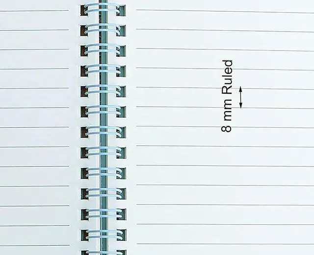 Alt view image 5 of 7 - Yansanido Spiral Notebook, 3 Pcs A5 Thick Plastic Hardcover 8mm Ruled 3 Color 80 Sheets -160 Pages Journals for Study and Notes (Light Pink,Light Green,Light Blue, A5 5.7" x 8.3"-Ruled)