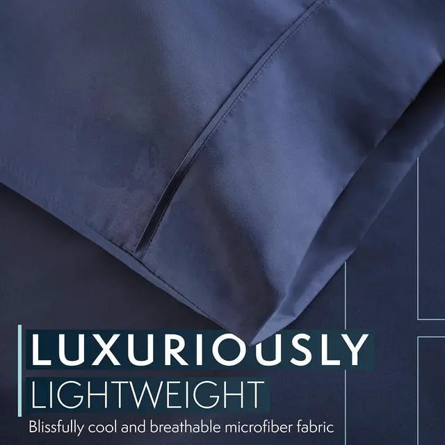 Alt view image 3 of 7 - Pillow Cases Standard Size/King Size Set of 2- Microfiber, Extra Soft Pillowcases - Easy Care & Machine Washable (Standard)