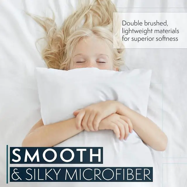 Alt view image 4 of 7 - Pillow Cases Standard Size/King Size Set of 2- Microfiber, Extra Soft Pillowcases - Easy Care & Machine Washable (Standard)