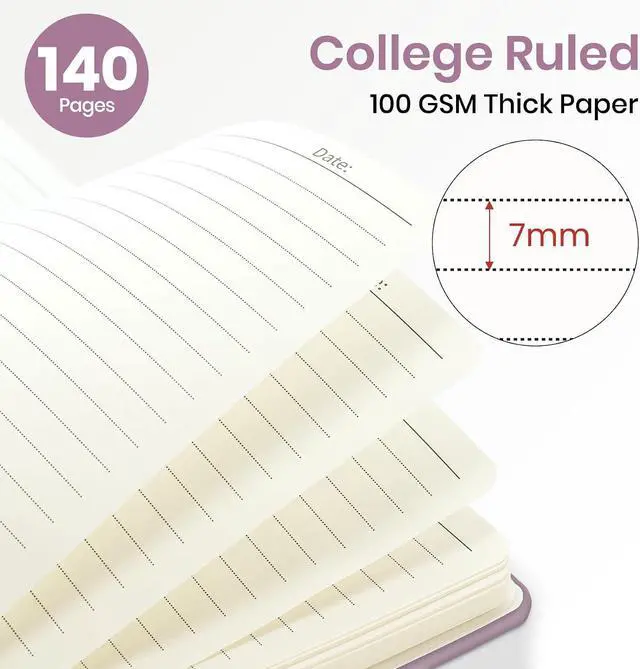 Alt view image 2 of 7 - ZOTIA Lined Spiral Notebook for Work Hardcover Spiral Journal College Ruled