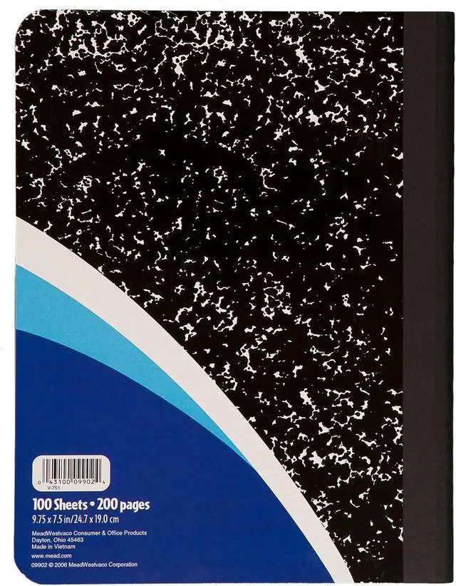 Alt view image 2 of 7 - Mead Primary Composition Book, Primary Ruled Journal, Grades K-2, 7-1/2" x 9-3/4", 100 Sheets, Blue Marble (09902)