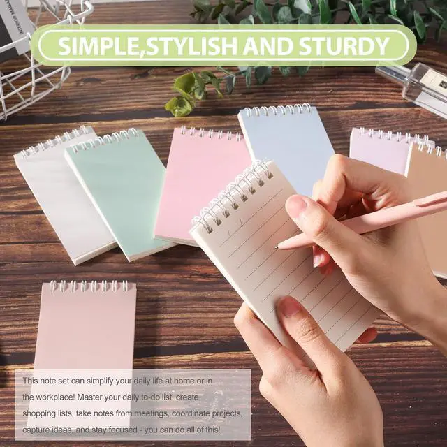 Alt view image 4 of 7 - Ddaowanx Small Notebooks,Cute 3x5 Pocket Spiral Notepads With Lined Pages