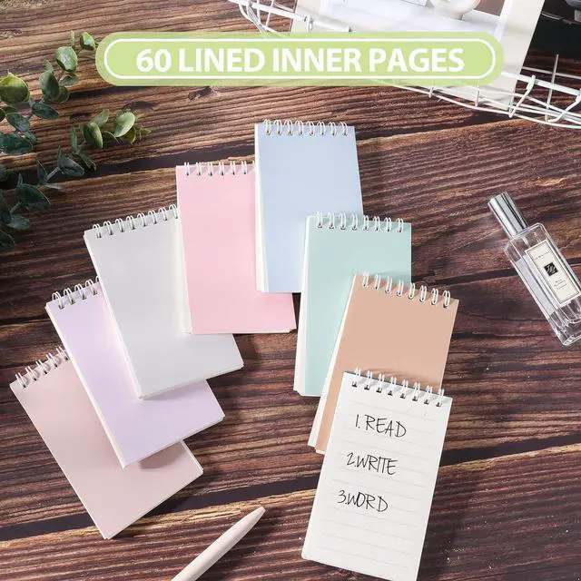 Alt view image 2 of 7 - Ddaowanx Small Notebooks,Cute 3x5 Pocket Spiral Notepads With Lined Pages