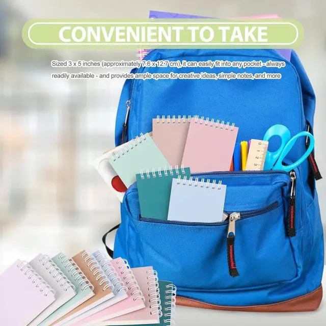 Alt view image 5 of 7 - Ddaowanx Small Notebooks,Cute 3x5 Pocket Spiral Notepads With Lined Pages