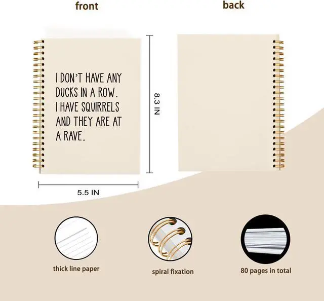 Alt view image 4 of 4 - hold fizz Funny Office Gifts Notebook Journal 5.5x8.3 inch