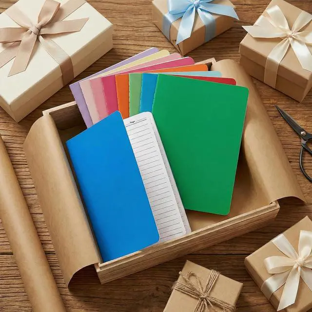 Alt view image 4 of 7 - BESARME 10 Pack A5 Lined Notebook Bulk, 8.3 x 5.5 In Journaling Notebooks