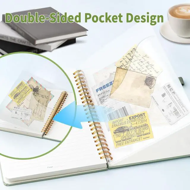 Alt view image 5 of 7 - YOXMJDB Lined Spiral Notebook, Small A5 College Ruled Notebook with Pen Holder, 140 Pages Hardcover Notebook Journal for Women, To Do List Notebook for Work, Bible, and Meeting (A5, Green, No Pen)