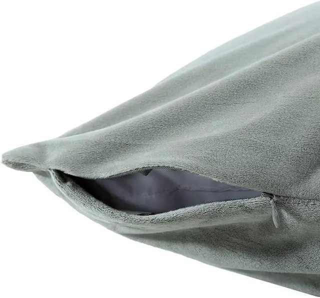 Alt view image 7 of 7 - YANHOMY Grey Body Pillow Cover Ultra Soft Body Pillow Pillowcase 20 X 54 Inches with Hidden Zipper Closure for Adults Pregnant Women, Soft and Cozy (Dark Grey)