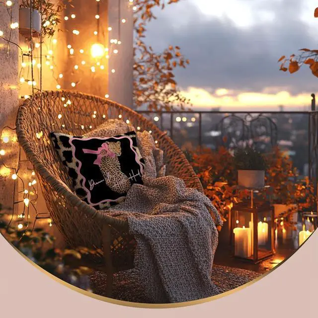 Alt view image 4 of 6 - Coquette Preppy Pink Bow Leopard Star Pillow Covers 18x18Double-Sided, Leopard Cheetah Print Room Decor, Funky Y2K Cheetah Aesthetic Decorative Throw Pillow Covers for Home Dorm Apartment