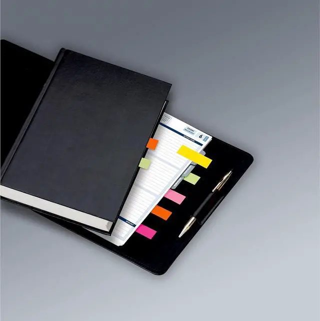 Alt view image 7 of 7 - Post-it Page Markers, Assorted Colors, 1/2 in x 2 in, 50 Sheets/Pad, 5 Pads/Pack (670-5AF)