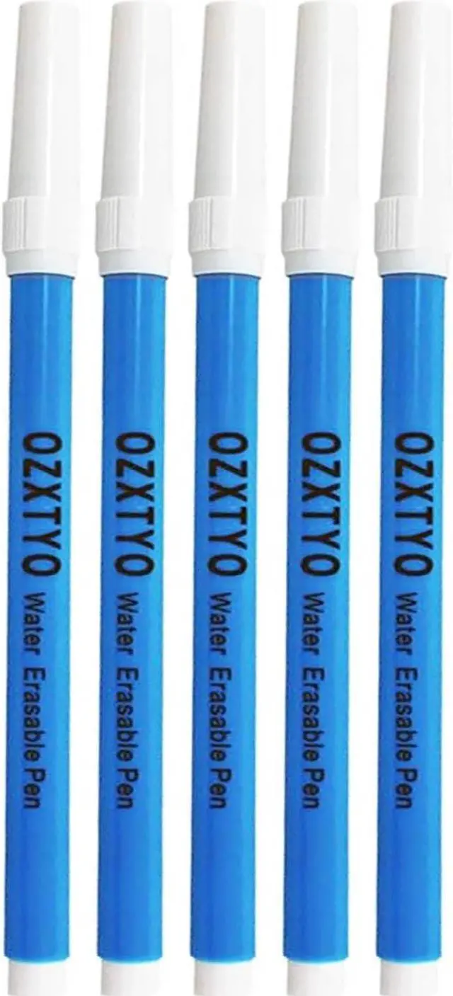 Main image of OZXTYO Washable Fabric Markers for Sewing,5 Pack,Blue,Erasable