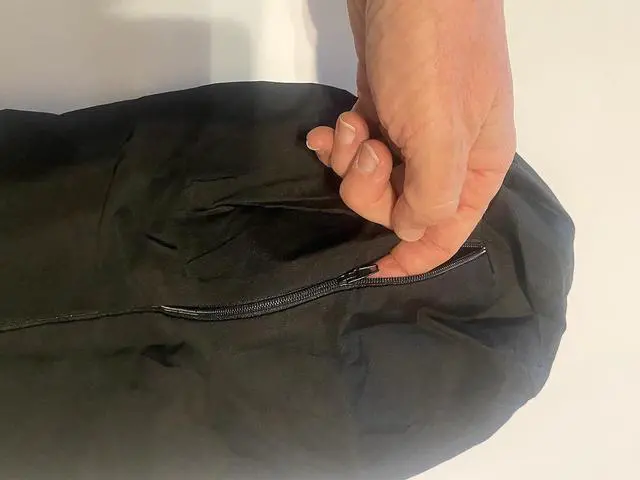 Alt view image 3 of 4 - Therapists Choice Jackson Roll Zip on Pillowcase (Pillow case only, Does not Include The Pillow) (Black)