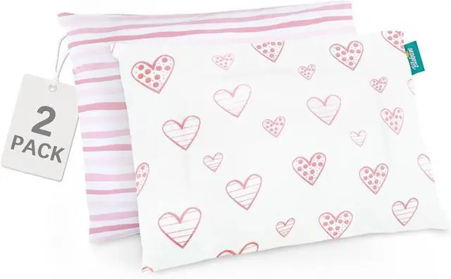 Main image of Kid Toddler Pillowcase for Pillow 13"x 18" or 14"x19" Organic Cotton 2 Pack