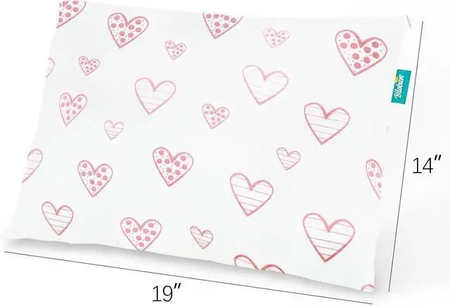 Alt view image 3 of 4 - Kid Toddler Pillowcase for Pillow 13"x 18" or 14"x19" Organic Cotton 2 Pack