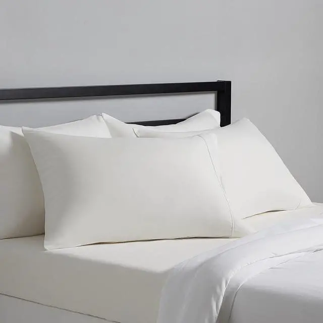 Main image of Amazon Basics Standard Pillowcases Set of 2 - Lightweight, Super Soft Easy Care Microfiber, Cream, 30" L x 20" W, Pillows Not Included