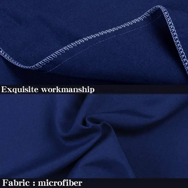 Alt view image 2 of 7 - NTBAY Standard Pillowcase Set - 2 Pack Brushed Microfiber 20x26 Pillowcases - Soft, Wrinkle-Free, Fade-Resistant, Stain-Resistant, Navy Blue Pillowcases with Envelope Closure - 20x26 Inches, Navy Blue