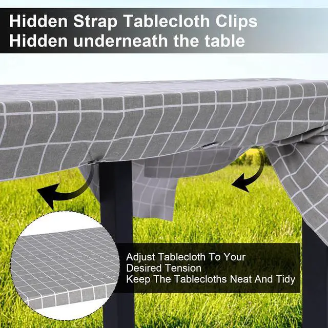 Alt view image 2 of 7 - Tablecloth Clips,Picnic Table Cloth Clips for Outdoor,Sheet Clips
