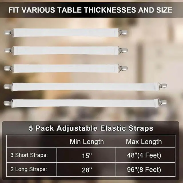Alt view image 4 of 7 - Tablecloth Clips,Picnic Table Cloth Clips for Outdoor,Sheet Clips
