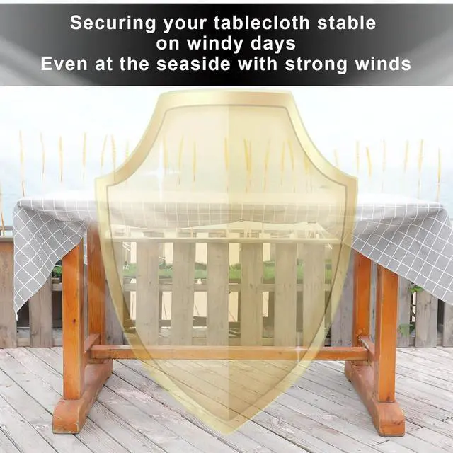 Alt view image 7 of 7 - Tablecloth Clips,Picnic Table Cloth Clips for Outdoor,Sheet Clips