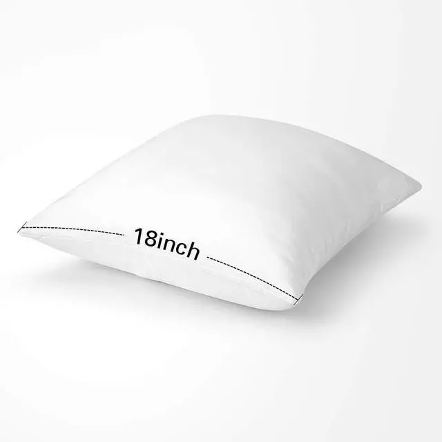 Alt view image 2 of 7 - OTOSTAR 18x18Inch Throw Pillow Inserts, Set of 1 Square Form Cushion Stuffers for Couch, Sofa, Bed - Indoor Decorative Pillows Inserts