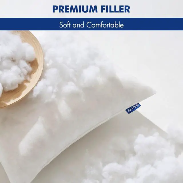 Alt view image 2 of 7 - MIULEE Pillow Insert 12x20 Inch Decorative Rectangle Throw Pillow Insert