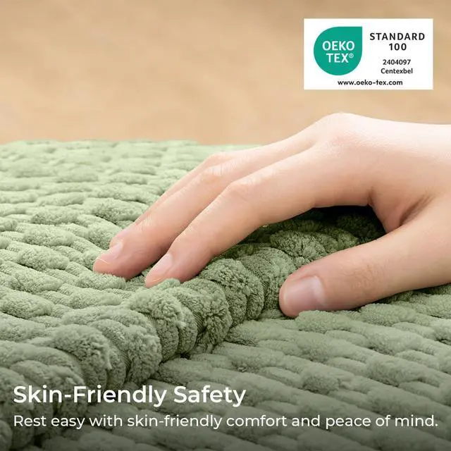 Alt view image 2 of 7 - Kevin Textile Soft Corduroy 12"x20" Lumbar Pillow Cover 1 Pack, Sage Green