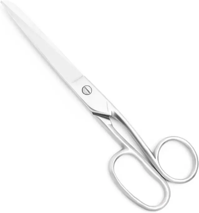 Alt view image 2 of 5 - Silver Office Scissors, Heavy Duty Sewing, Paper Cutting Shears, 8"