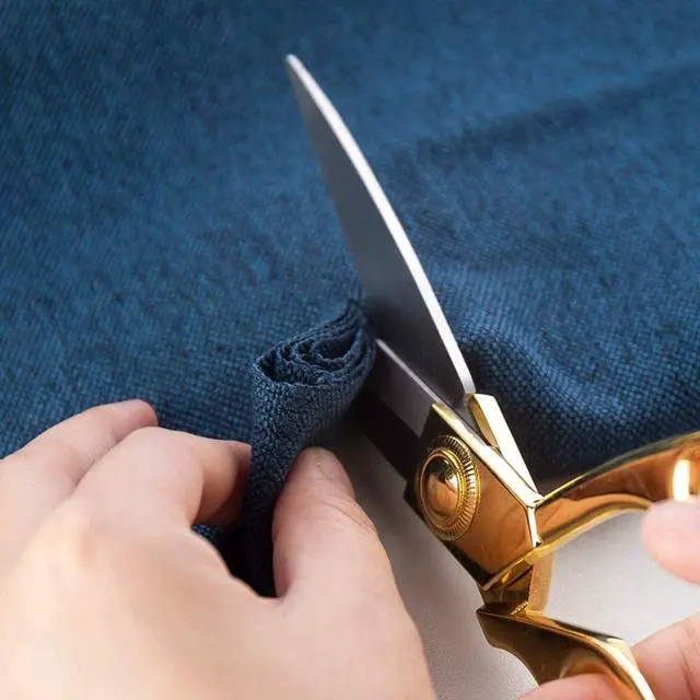 Alt view image 5 of 7 - 8.5 '' Gold Stainless Steel Sharp Tailor Scissors Professional Household Shears Craft Fabric Heavy Duty Cutting Sewing, Crafts, Home Kitchen Office